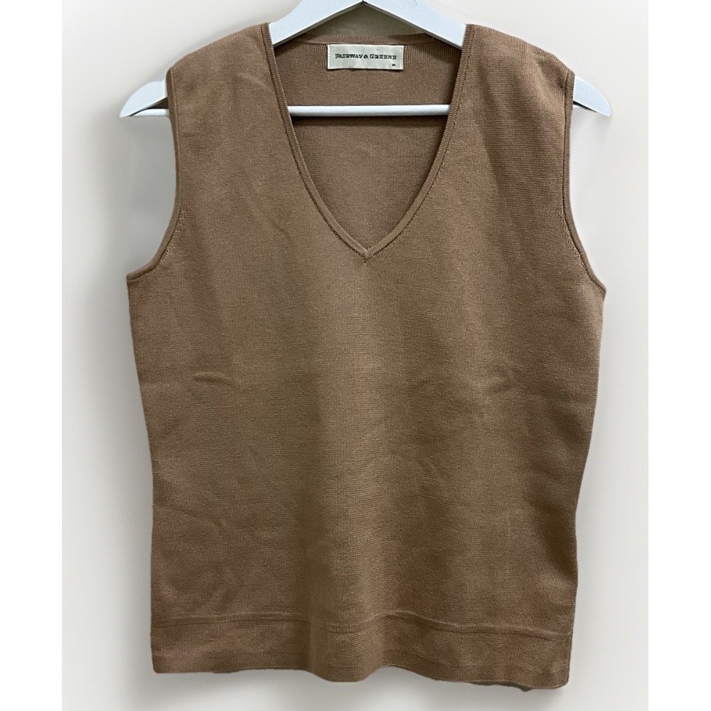 Fairway & Greene Knit Sweater Vest Sleeveless Layering Top‎